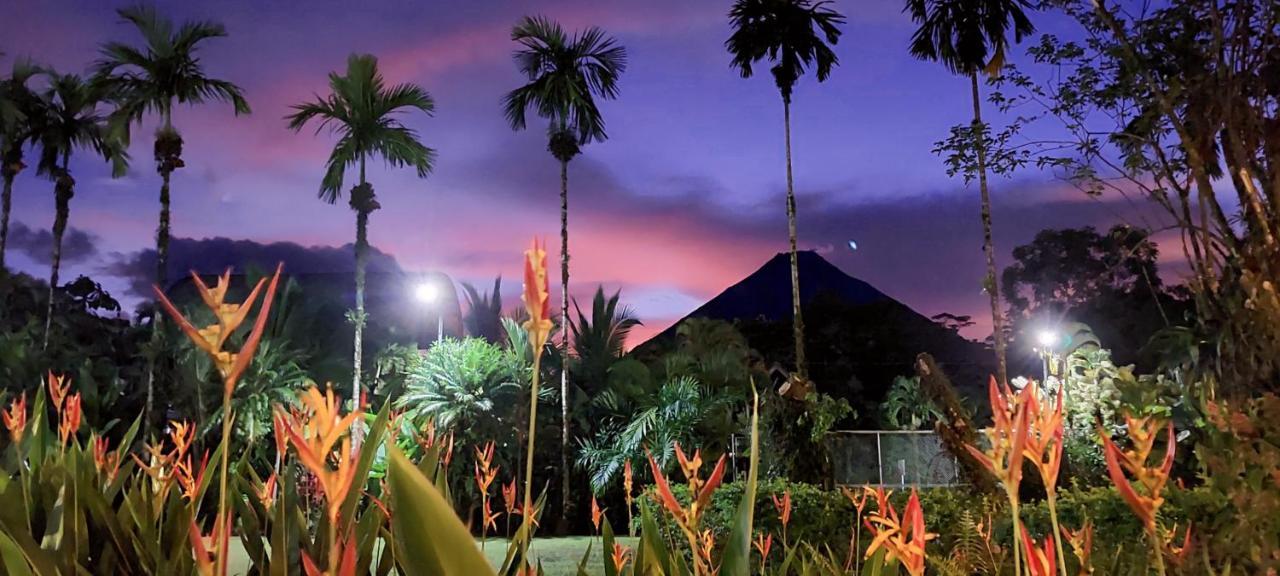 Arenal Backpackers Resort La Fortuna Bagian luar foto Sunset at the San José International Airport